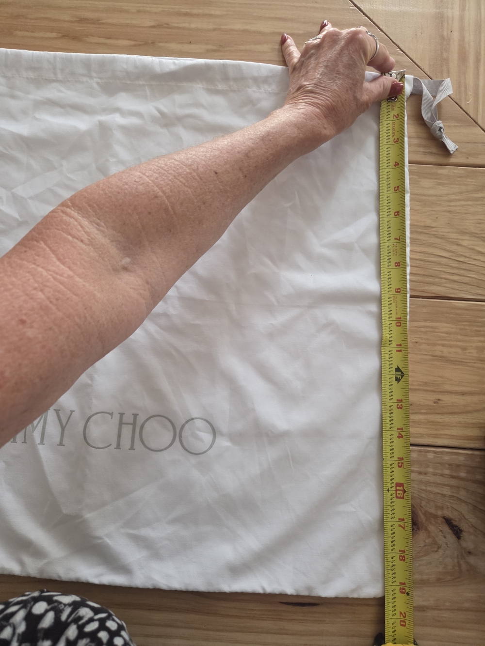 Jimmy Choo White Dust Bag 19.5 H X 22 W - Picture 3 of 5